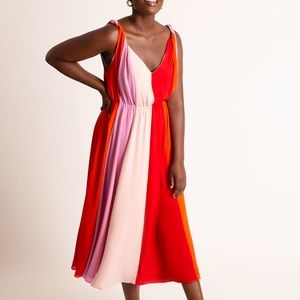 Colorblocked Midi Dress
